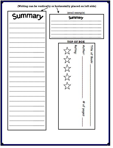 Cereal Box Book Report Template document sample kid fun school - sample cereal box book report template Cereal Box Book Report Template document sample kid fun school - sample cereal box book report template