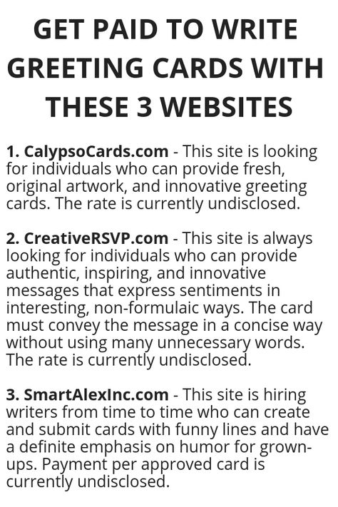 get paid to write greeting cards with these 3 websites
