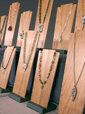 Long Necklace Display Stand Solid Wood Necklace Display Jewelry Stand Walnut Stain 2 Long Necklace Display Stand Solid Wood Necklace Display Jewelry Stand Walnut Stain 2