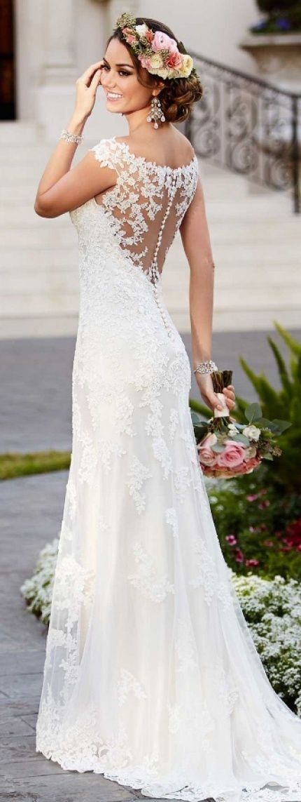 Pin By Mary On Robe De Mariage Popular Wedding Dresses Wedding Dresses Lace Wedding Dresses