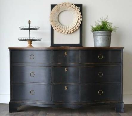 58 Super Ideas For Painting Wood Dresser Inspiration Black Painted Furniture Furniture Painting Wood Furniture