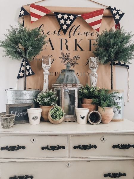 Three Items You Need To Get The Red White And Blue Look Easy Summer Styling She Gave It A Go Fourth Of July Decor Summer Decor Summertime Decor