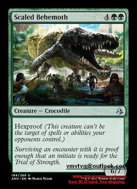 Scaled Behemoth Akh Amonkhet Masterpiece Inovations Mtg Magic The Gathering Proxy Cards Free Shipping From 0 37 Us Dollar Thing 1 Criatura Cocodrilo
