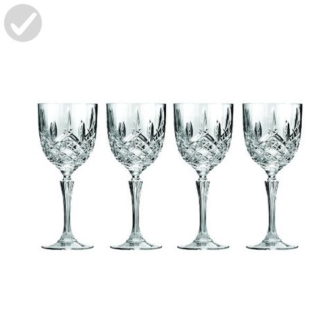 Marquis by Waterford Markham Crystal Wine Glass 12oz Set of 4 Marquis by Waterford Markham Crystal Wine Glass 12oz Set of 4
