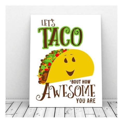 Farmhouse Decor 8x10 Funny Taco Print Taco Tuesday Taco Gift Taco Quote As For Me and My House We Will Serve Tacos Taco Printable