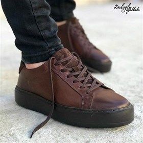 Valentino Kahve Deri Ayakkabi Ayakkabilar Ayakkabi Erkek Valentino