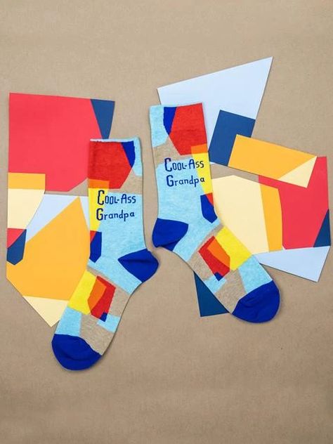 Coolest Grandad Yellow Socks Cotton Novelty Socks