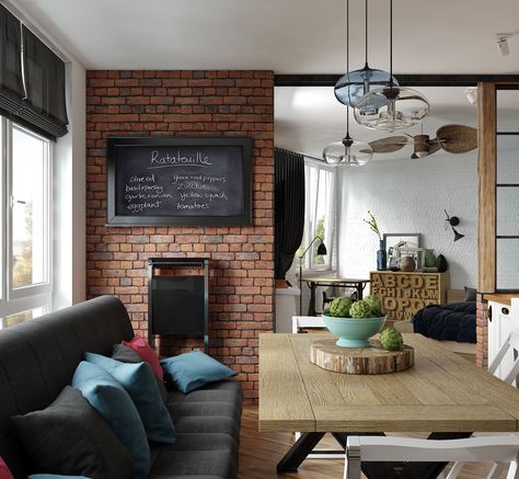 Design Of Studio Apartment For Two Young People Salon Design Of Studio Apartment For Two Young People