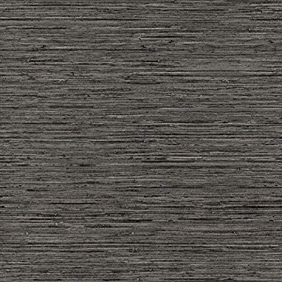 Grasscloth Peel Stick Wallpaper In Dark Grey By Roommates For York W Grasscloth Grasscloth Wallpaper Peel And Stick Wallpaper