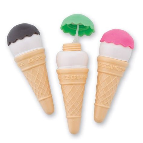Assorted Colors, 1 Sweet Treats 48 Adorable Ice Cream Cone /& Frozen Treat Erasers; Kids Party Favors!!