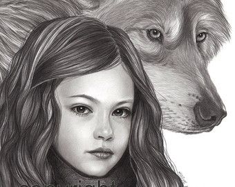 Renesmee and Jacob in werewolf form. What a great drawing! | Saga art,  Twilight pictures, Twilight book