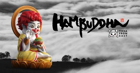 Mighty Jaxx 8/" Hamburger Buddha Vinyl Design Figure Toys