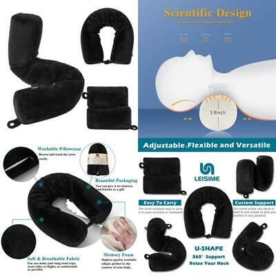 JCFamily Twist Memory Foam Travel Super Portable Neck Pillow Relax