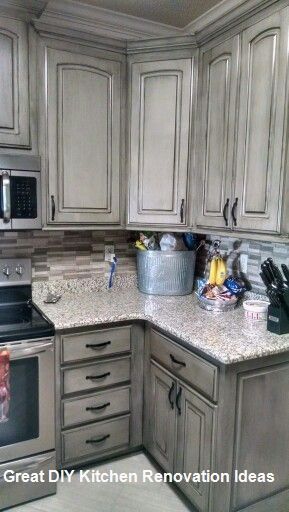 Diy New Kitchen Remodeling Makeover Renovation Kitchenrenovations Kitchens Cabinets Glazed Remodel Glazed Kitchen Cabinets Remodel, Remodeling Kitchen Cabinets
