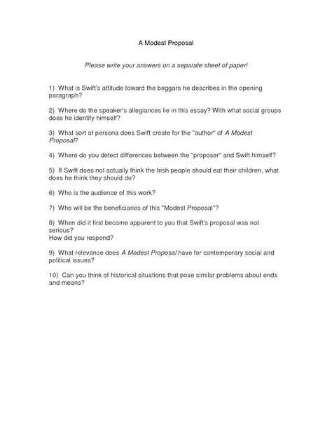 Modest_Proposal_of_Your_Own1 Unit 3 Satire Pinterest - rhetorical precis template Modest_Proposal_of_Your_Own1 Unit 3 Satire Pinterest - rhetorical precis template
