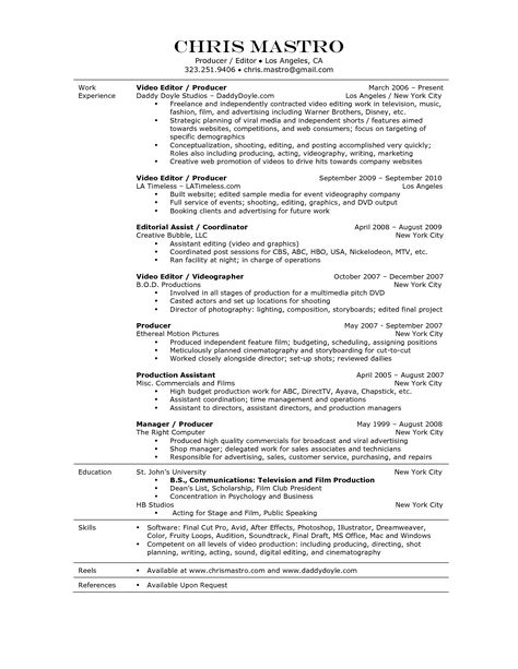 Film Production Assistant Resume Template - www - production assistant resume Film Production Assistant Resume Template - www - production assistant resume