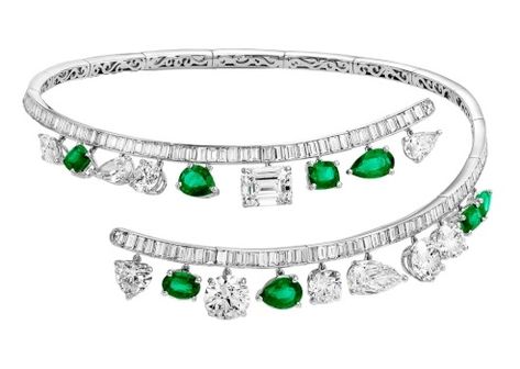 45 CT Created Green Emerald Round Bracelet Valentine Gift White Gold Plated Womens Bracelet