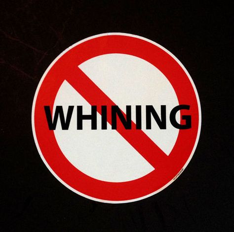 /"NO WHINING/" 4/" DIAMETER STICKER