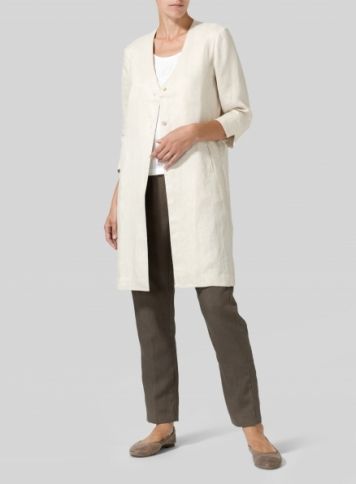 Vivid Linen Doublecloth Short Sleeve Top Vivid Linen Doublecloth Short Sleeve Top