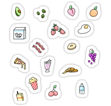 foodie stickers sticker by sophia bersentes tumblr stickers aesthetic stickers stickers