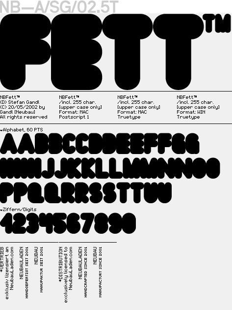 Neubau Nbfett Typeface 2002 Designwithorbital In 2020 Logotype Typography Graphic Design Posters Learning Logo