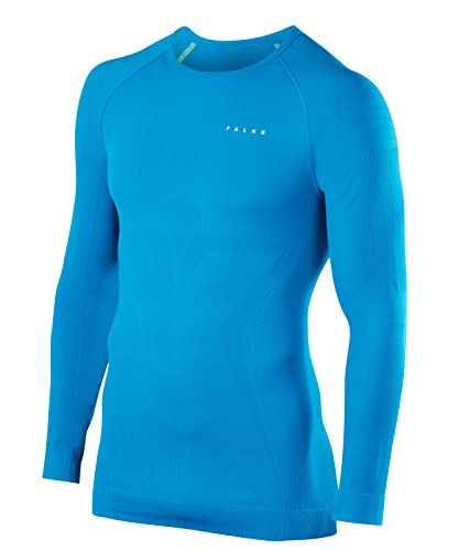 protection in cold to very cold temperatures Sweat wicking FALKE ESS Men Maximum Warm Long Sleeve Close Fit top warm fast drying polyamide mix Sizes S-XXL multiple colours