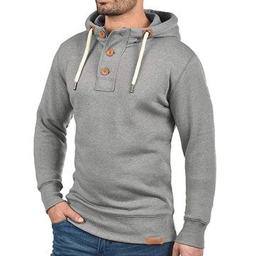 Rrive Men Casual Drawstring Pullover Short Sleeve Solid Color Hoodies Sweatshirt Rrive Men Casual Drawstring Pullover Short Sleeve Solid Color Hoodies Sweatshirt