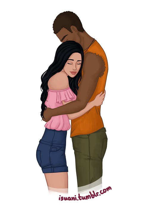 Interracial anime couples