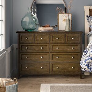 Birch Lane Heritage Callington 8 Drawer Double Dresser Reviews Wayfair Double Dresser Furniture Wood Drawers
