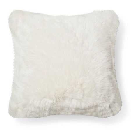 Throw Pillow Faux Fur Cream (18x18 Threshold Target throw pillows 18x18 in