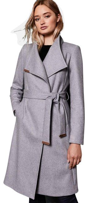 high neck wrap coat