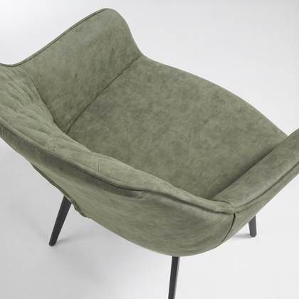 Kave Home Amira Eetkamerstoel | Eetkamerstoelen, Stoelen Kave Home Eetkamerstoel Amira Met Armleuning En Ruitpatroon