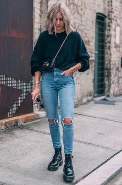 70+ Best Dr. Martens Outfit Ideas To Wear [2023]: How To Style Doc Martens Outfits, Doc Martens, Combat Boots Style, Military Style Outfits, Dr Martens Boots Outfit, Dr Martens Boots Women, How To Style Doc Martens, How To Style Dr Martens, Dr Martens Outfit Fall