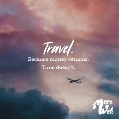 Visual Statements Travel Because Money Returns Travel Doesnt