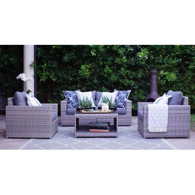 Sol 72 Outdoor Kordell Olefin 5 Piece Sectional Seating Group Cushion Colour Grey Furniture Sets Wicker Patio - Wicker Patio Seat Cushions Sol 72 Outdoor Kordell Olefin 5 Piece Sectional Seating Group Cushion Colour Grey Furniture Sets Wicker Patio - Wicker Patio Seat Cushions