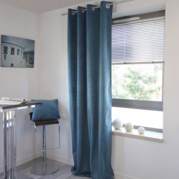 Rideau Occultant Bristol Bleu Aqua L 140 X H 260 Cm Rideau Occultant Rideaux Rideau Occultant Bleu