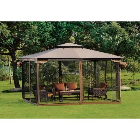 10 X 12 Regency Ii Patio Gazebo With Mosquito Netting The 11 13