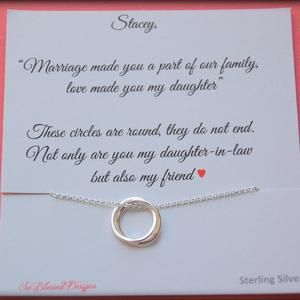 Parent of the bride necklace Mother of the bride necklace Future mother in law jewelry Wedding gift mother of bride, Mother in law gift