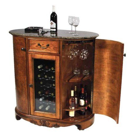 Com Wine Cooler Bar Cabinet Granite Top Furniture Decor Storage Cabinets Wine Bar Cabinet Storage Cabinets, Wine Cooler Cabinet With Granite Top