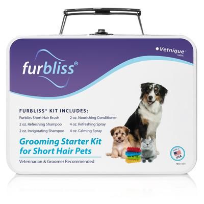 Furbliss Dog Cat Grooming And Bathing Kit For Pets With Short Hair Kedi