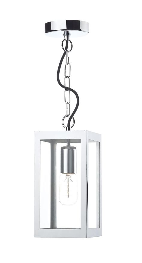 LOT0150 Lotus 1 Light Lantern Pendant in Polished Chrome | Lantern pendant, Lighting bugs