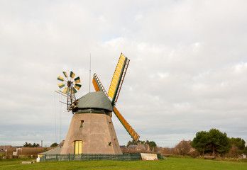 Windmuhle Auf Der Insel Amrum Amrum Lizenzfreie Bilder Bilder