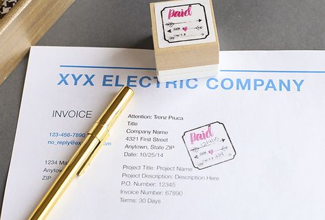 Paid Invoice Stamp Silhouettes, Cricut and Silhouette america - making a invoice Paid Invoice Stamp Silhouettes, Cricut and Silhouette america - making a invoice