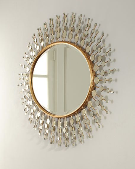Gold Sun Ray Mirror In 2021 Antique Decor Gold Sun Ray Mirror In 2021, Sun Ray Silver Mirror