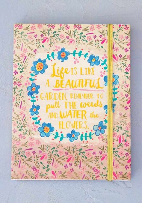 Each notebook features an inspirational quote on the cover with fun