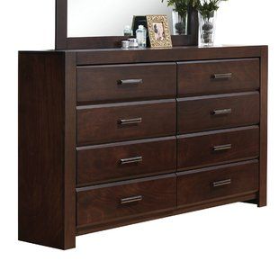 Look Into Schiffman 8 Drawer Double Dresser By Latitude Run Acme Furniture Walnut Dresser Double Dresser