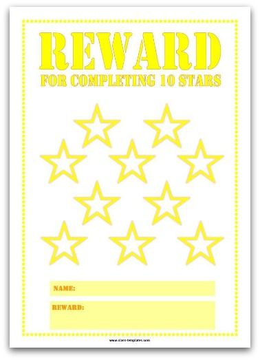10 Celebrities Printable Advantage Chart inside of Yellow Everyday Lifestyle photo relating to Printable Yellow Stars referred to as 10 Famous people Printable Benefit Chart within Yellow Everyday Daily life