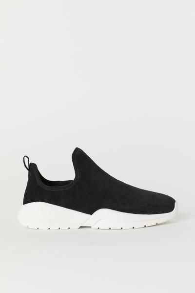 Bagciksiz Spor Ayakkabi Siyah Kadin H M Tr Slip On Shoes On Shoes Slip On Trainers