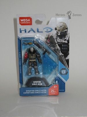 Mega Construx Series 8 Halo Heroes *Spartan Emile* A239 Mini Figure Set FVK26