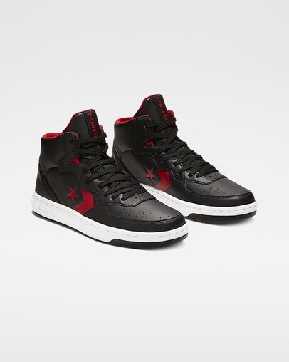 converse rival mid black